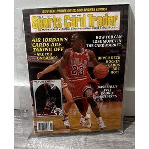 1990 Sports Card Trader Magazines Vol 1 No 7 Michael Jordan Chicago Bulls NBA